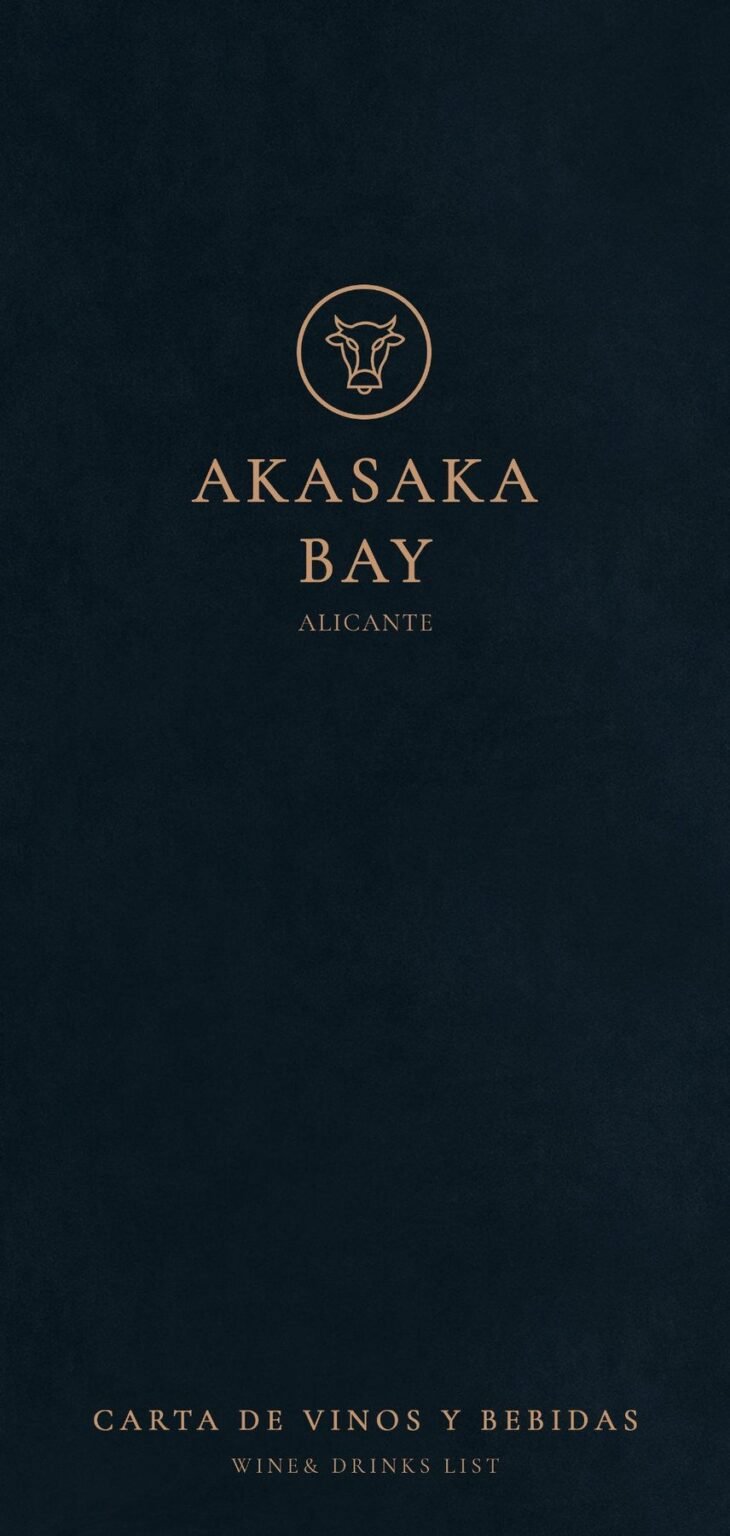 Carta de vinos y bebidas de Akasaka Bay