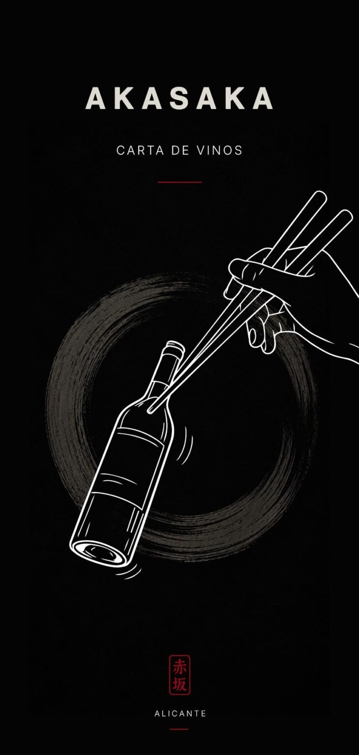 Carta de vinos de Akasaka Rambla