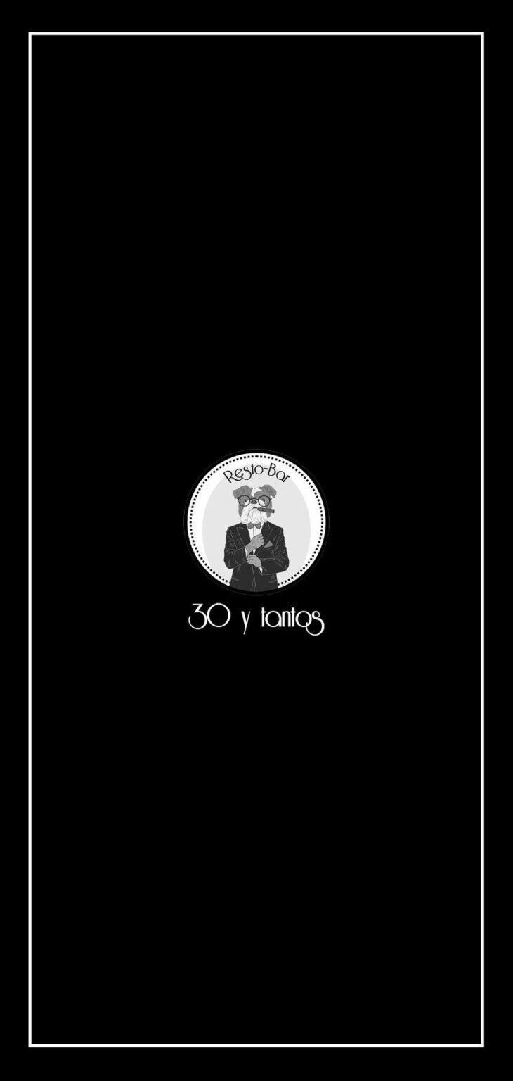 Carta del restaurante 30 y tantos