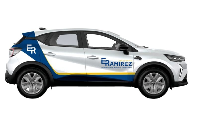 Side wrap of the Exclusivas Ramírez Renault Captur