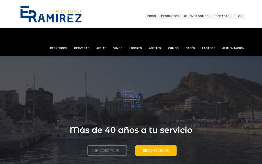 Web de Exclusivas Ramírez